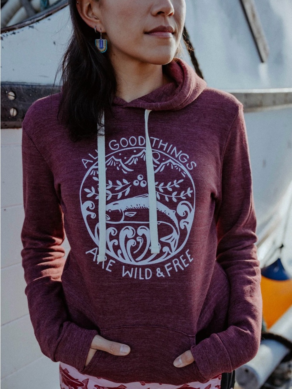 Salmon Sisters NWOT Wild & Free Hoodie